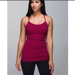 Lululemon striped Y Tank w/out built in padded bra